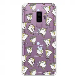 Funda Oficial Disney Chip Potts Siluetas Transparente Para Samsung Galaxy S9 Plus