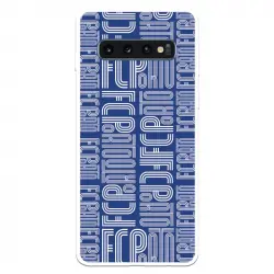 Funda Para Samsung Galaxy S10 Plus Del Fútbol Club Oporto Nombre Fondo Azul - Licencia Oficial Fútbol Club Oporto