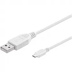 Goobay Cable USB 2.0 a Micro USB Macho/Macho 3m Blanco