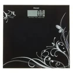 Harper Pearl_blk Báscula De Baño Plaza Negro Báscula Personal Electrónica