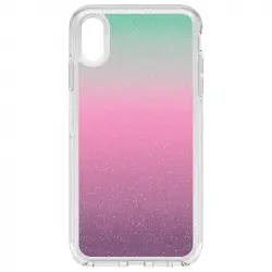 OtterBox Symmetry Clear Funda Purpurina Arcoiris para iPhone XS Max