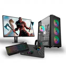 PC Racing Pack AMD Ryzen 5 5600G/16GB/480GB SSD/RX 6600 + Pantalla 24" FullHD + Teclado + Ratón