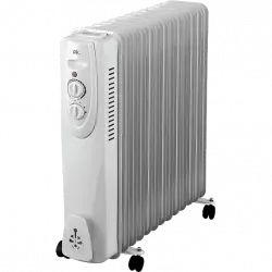 Radiador - OK ORO 1112524 ES, 2500W, 3 niveles calor, 11 elementos, Protección sobrecalentamiento, Blanco
