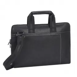 Rivacase - Maletín Negro Slim Orly 8920 Para Portátiles Hasta 13,3"