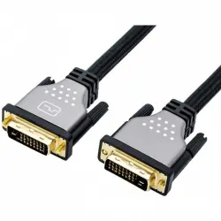 Roline Cable DVI Dual Link 24+1 Macho/Macho 7.5m Negro/Plata
