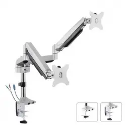Soporte Doble Con Usb Dos Monitores 13"-32" 9kg