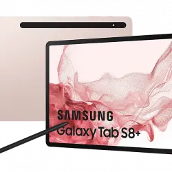 Tablet - Samsung Galaxy TAB S8+, 128 GB, Rosa Dorado, WiFi, 12.4" WQXGA+, 8 GB RAM, SD™ 898, Android 12