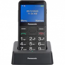 Teléfono - Panasonic KX-TU155, Con Botones Físicos, 2.4", TFT LCD, Bluetooth, Linterna LED, Negro