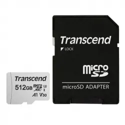 Transcend 300S MicroSDXC 512GB UHS-I U3 V30 A1 Clase 10