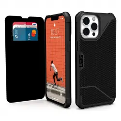 UAG Metropolis Funda Folio Negra para iPhone 13 Pro Max