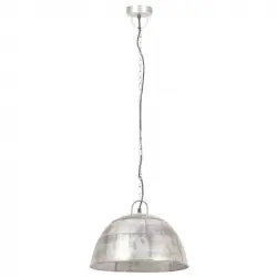 VidaXL Vintage Lámpara Colgante Redonda E27 41cm Plata