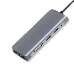 Zero-Max ZM-BYL-2120 Dock USB-C a USB/VGA/HDMI/RJ-45/SD/microSD/PD