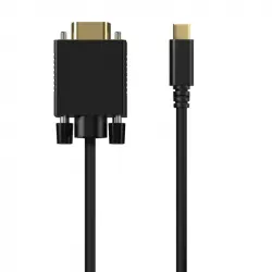 Aisens A109-0693 Cable Conversor USB-C Macho a VGA Macho 1.8m Negro