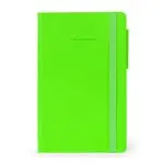Bloc de notas Legami Neón Green pautado 13x21cm