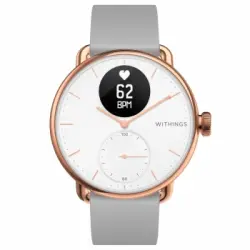 Brazalete Inteligente 38mm Híbrido Ecg Spo2 Scanwatch Withings Champán