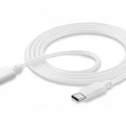 Cable USB - CellularLine, 2.0 USB-C ™, Apple Lightning, 15 cm, Blanco