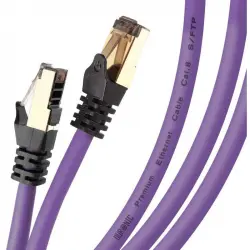 Duronic Cable de Red SFTP Cat8 5m Morado