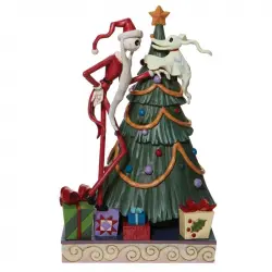 Enesco Figura Decorativa Clásicos Disney Pesadilla antes de Navidad Santa Jack y Zero