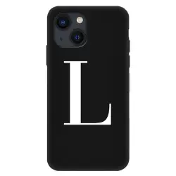 Funda 4-ok Negro Letra L para iPhone 13