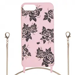 Funda Oficial de La Vecina Rubia Ultrasuave Rosa Colgante para iPhone 7 Plus