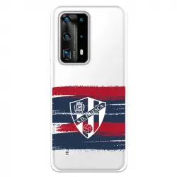 Funda Para Huawei P40 Pro Del Huesca Rayas Transparente - Licencia Oficial Sd Huesca