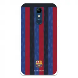 Funda Para Lg K11 Del Fc Barcelona Fondo Rayas Verticales - Licencia Oficial Fc Barcelona