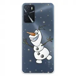 Funda para Oppo A16 Oficial de Disney Olaf Transparente Frozen