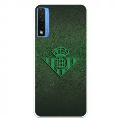 Funda Para Tcl 20 5g Del Real Betis Balompié Escudo Verde Fondo Trama - Licencia Oficial Real Betis Balompié