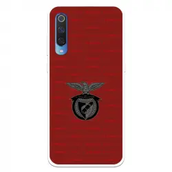 Funda Para Xiaomi Mi 9 Del Escudo Fondo Granate - Licencia Oficial Benfica
