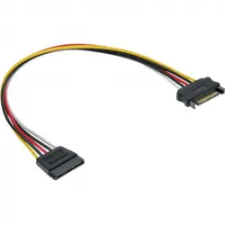 Inline Cable Extensor Alimentación SATA Macho/Hembra 30cm