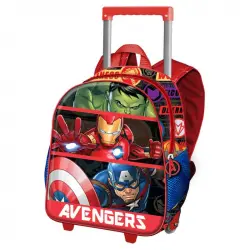 Karactermania Mochila Pequeña 3D con Ruedas Los Vengadores Unión Roja