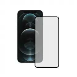 Ksix Protector de Pantalla Cristal Templado para iPhone 14 Plus Doble Adhesivo Borde Negro