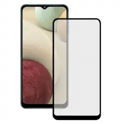 Ksix Protector de Pantalla Cristal Templado para Samsung Galaxy A12 Negro