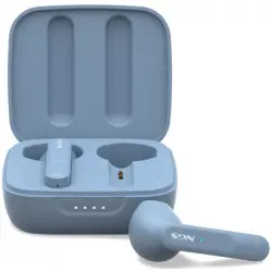 NGS Artica Move Rain Auriculares Inalámbricos con Estuchce de Carga y Bluetooth 5.3 Azul