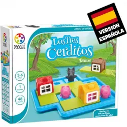 Smart Games Puzzle Los Tres Cerditos Deluxe 48 Retos 3-6 Años