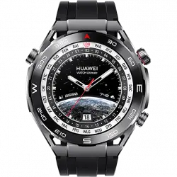 Smartwatch - Huawei Watch Ultimate, 22mm, Circonio, Carga inalámbrica, 530 mAh, Negro