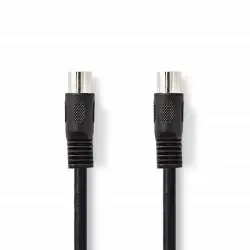 Valueline Cable de Audio Estéreo DIN 5 Pines Macho/Macho 1m Negro