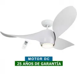 Ventilador De Techo Con Luz Casafan 313254 Eco Helix Blanco