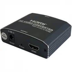 Aisens Adaptador SVGA + Jack 3.5 a HDMI Hembra/Hembra Negro