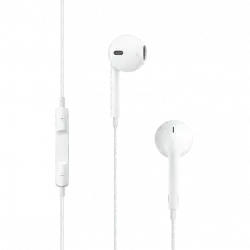 APPLE EarPods, Auriculares de botón, Cable, Conexión Jack 3.5 mm, Micrófono, Blanco