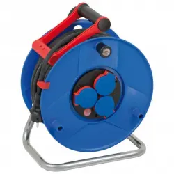 Brennenstuhl Garant Enrollacables 3 Tomas 40m Negro/Azul