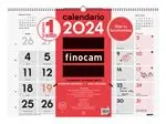 Calendario de pared 2024 Finocam XL-59x42 Neutro Mixto