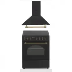 Combo Pack Solthermic Cocina Eléctrica Vitrocerámica Con Horno + Campana H60pr