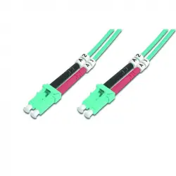 Digitus Cable de Conexión de Fibra Óptica Dúplex LC OM3 2m Turquesa