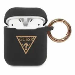 Funda Guess Silicona Para Apple Airpods Triángulo Negro