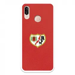 Funda Para Huawei P20 Lite Del Rayo Vallecano Escudo Fondo Rojo - Licencia Oficial Rayo Vallecano