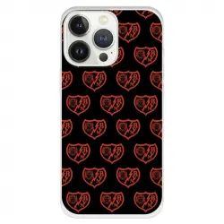 Funda Para Iphone 13 Pro Del Rayo Vallecano Escudo Patrón Fondo Negro - Licencia Oficial Rayo Vallecano