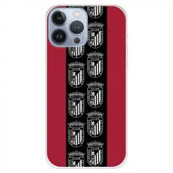 Funda Para Iphone 13 Pro Max Del Badajoz Escudos Fondo Rojo - Licencia Oficial Club Deportivo Badajoz
