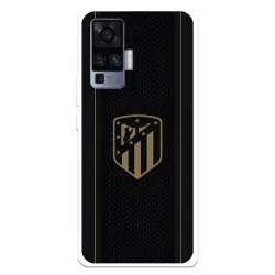 Funda Para Vivo X51 Del Atleti Escudo Dorado Fondo Negro - Licencia Oficial Atlético De Madrid