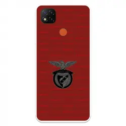Funda Para Xiaomi Redmi 9c Del Escudo Fondo Granate - Licencia Oficial Benfica